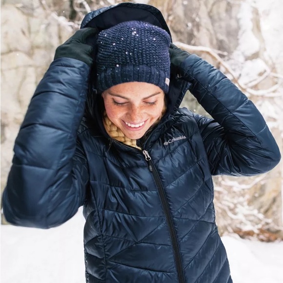 Columbia Women’s Joy Peak™ Hooded Jacket⎢DarkBlue⎢Small - Picture 3 of 8